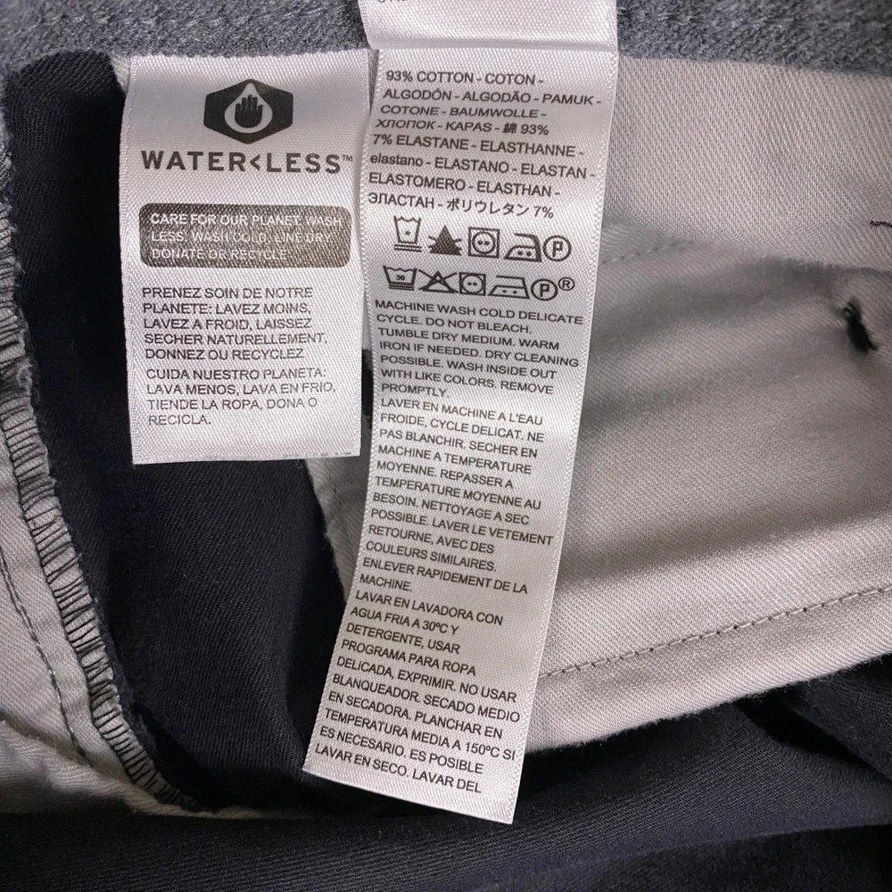 Dockers Pants Men's 40x30 Classic Fit Smart 360 Flex Chino Navy Blue WaterLess